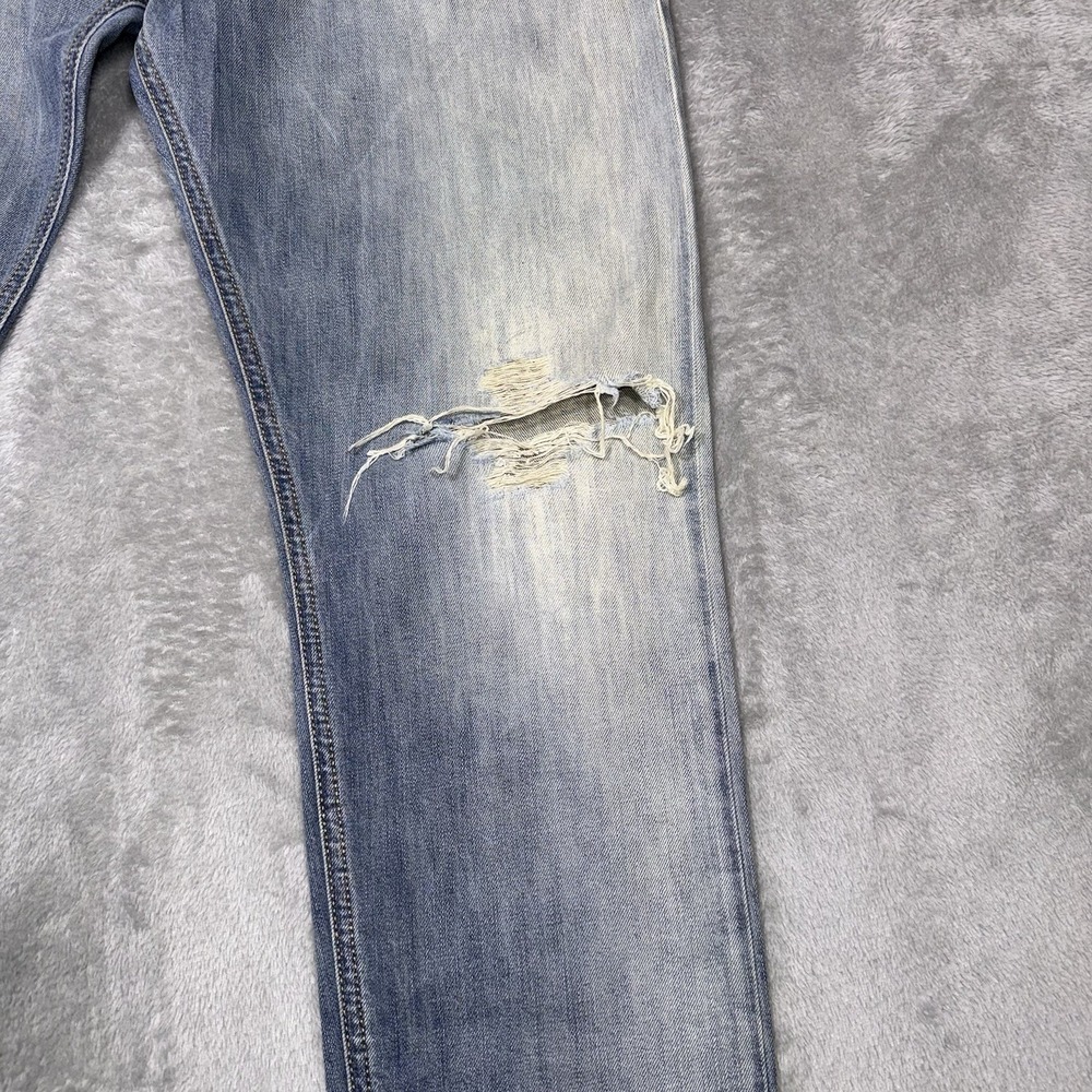 Diesel Jeans Tepphar Slim Carrot Fit Men's 31x30 Button Fly Blue Distressed - Picture 5 of 16